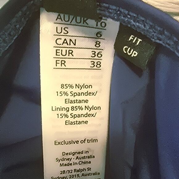 Niptuck Swim One Piece Navy Blue Summer Vacation Swim Suit 6 - Picture 5 of 5